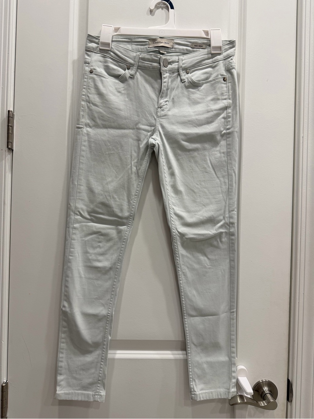 Calvin Klein Light White Skinny Jeans